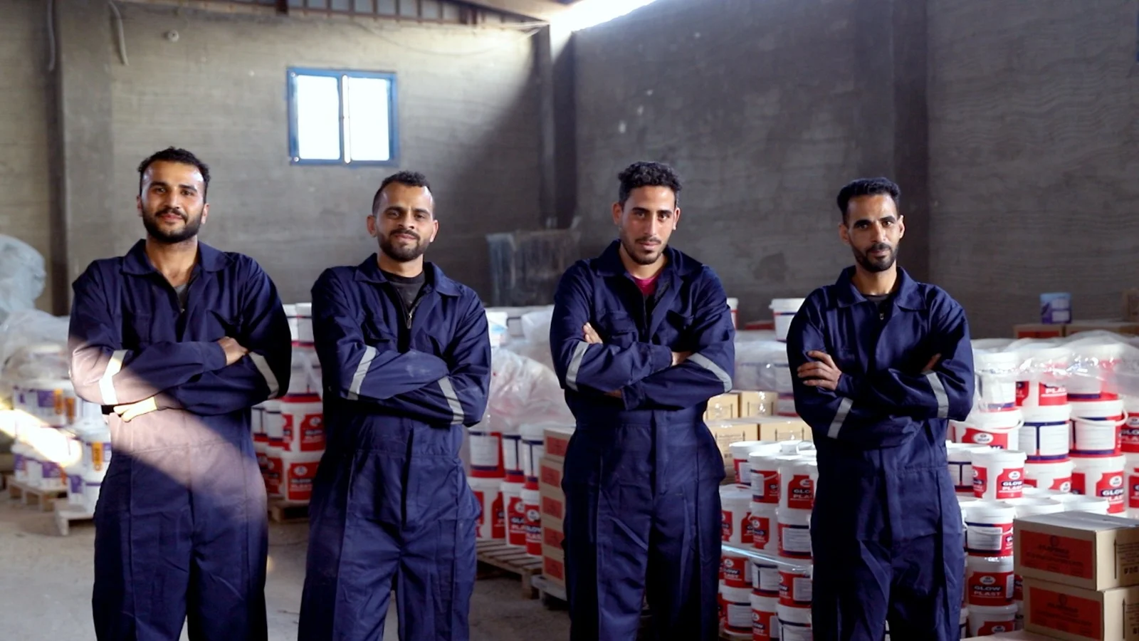 Atlas team with finished products